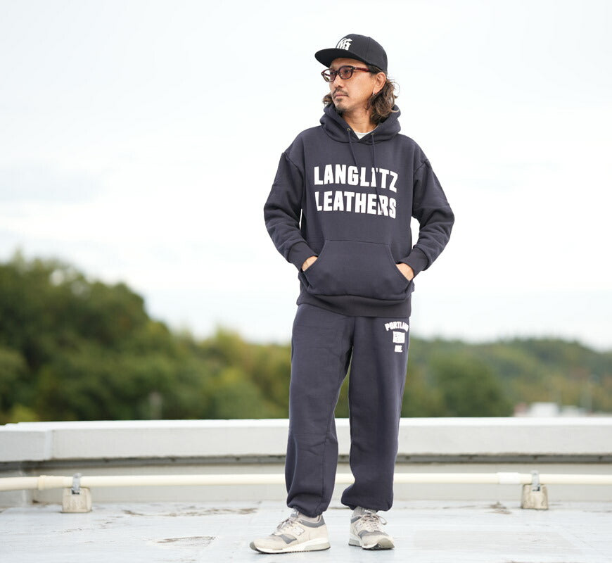 ラングリッツレザーズ Langlitz Leathers プルオーバー スウェット パーカー 裏起毛 Hooded Sweat Shirts LLC-012 LL301