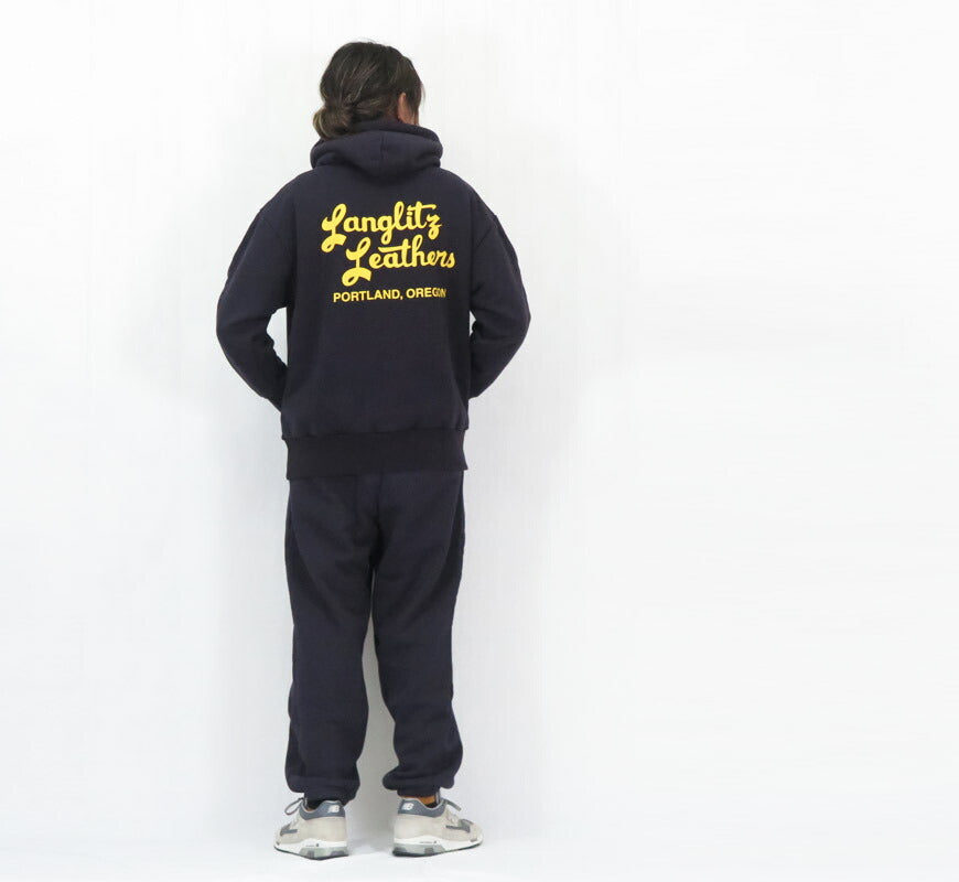 ラングリッツレザーズ Langlitz Leathers プルオーバー スウェット パーカー 裏起毛 Hooded Sweat Shirts LLC-012 TypeA