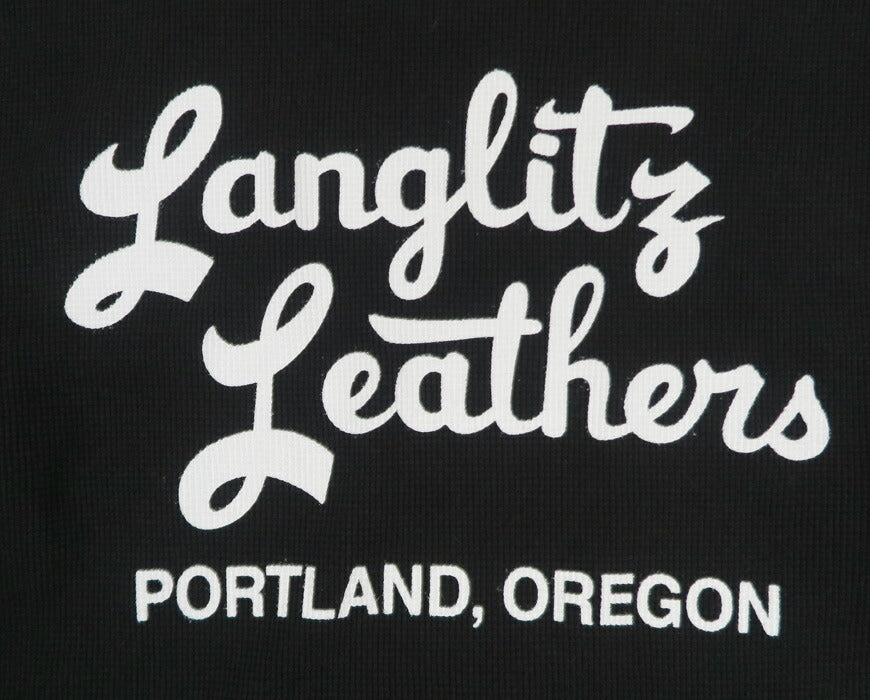 ラングリッツレザーズ Langlitz Leathers 長袖 サーマル Tシャツ 定番ロゴ 日本製 LLC-013-TypeA 【2026年春夏新作】