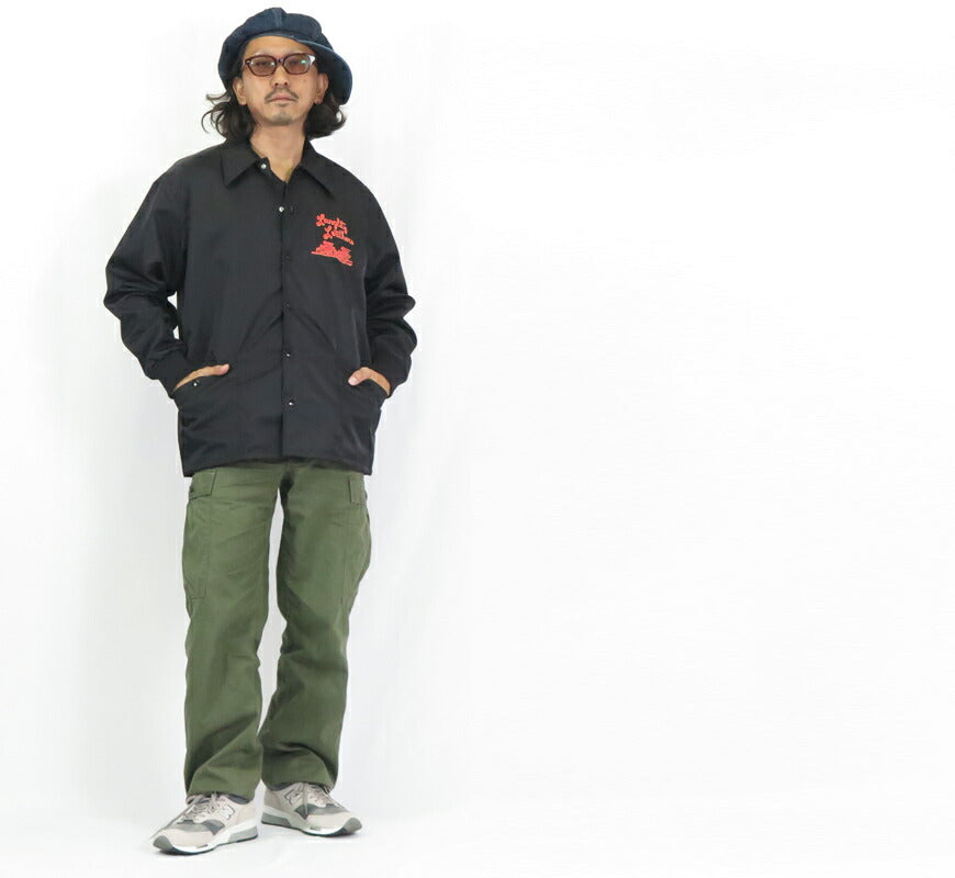 Langlitz Leathers Schwerer Nylon-Twill Windbreaker LLJ-003 Typ-A 2TONE Coachjacke