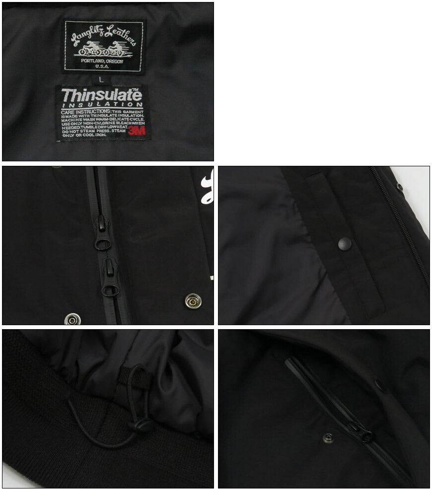 ラングリッツレザーズ Langlitz Leathers ライトシェル シンサレート ナイロン ジャケット 中綿 Type-A