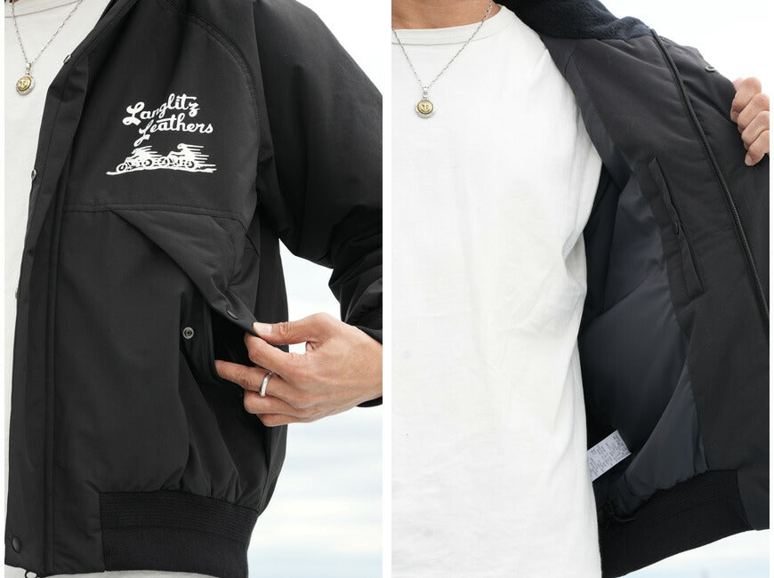 ラングリッツレザーズ Langlitz Leathers ライトシェル シンサレート ナイロン ジャケット 中綿 Type-A