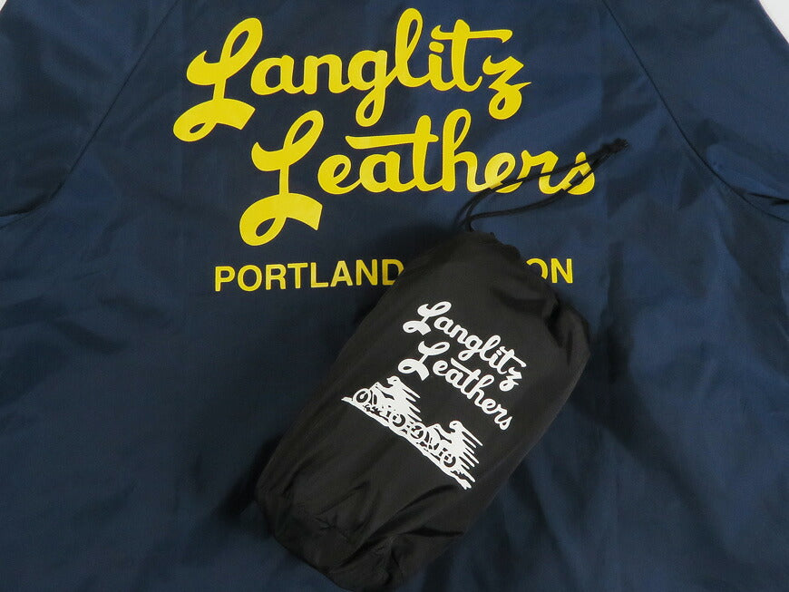 ラングリッツレザーズ Langlitz Leathers パッカブル コーチ ジャケット 撥水/防風 高密度タフタ LLJ-007 Type-A 【2026年春夏新作】