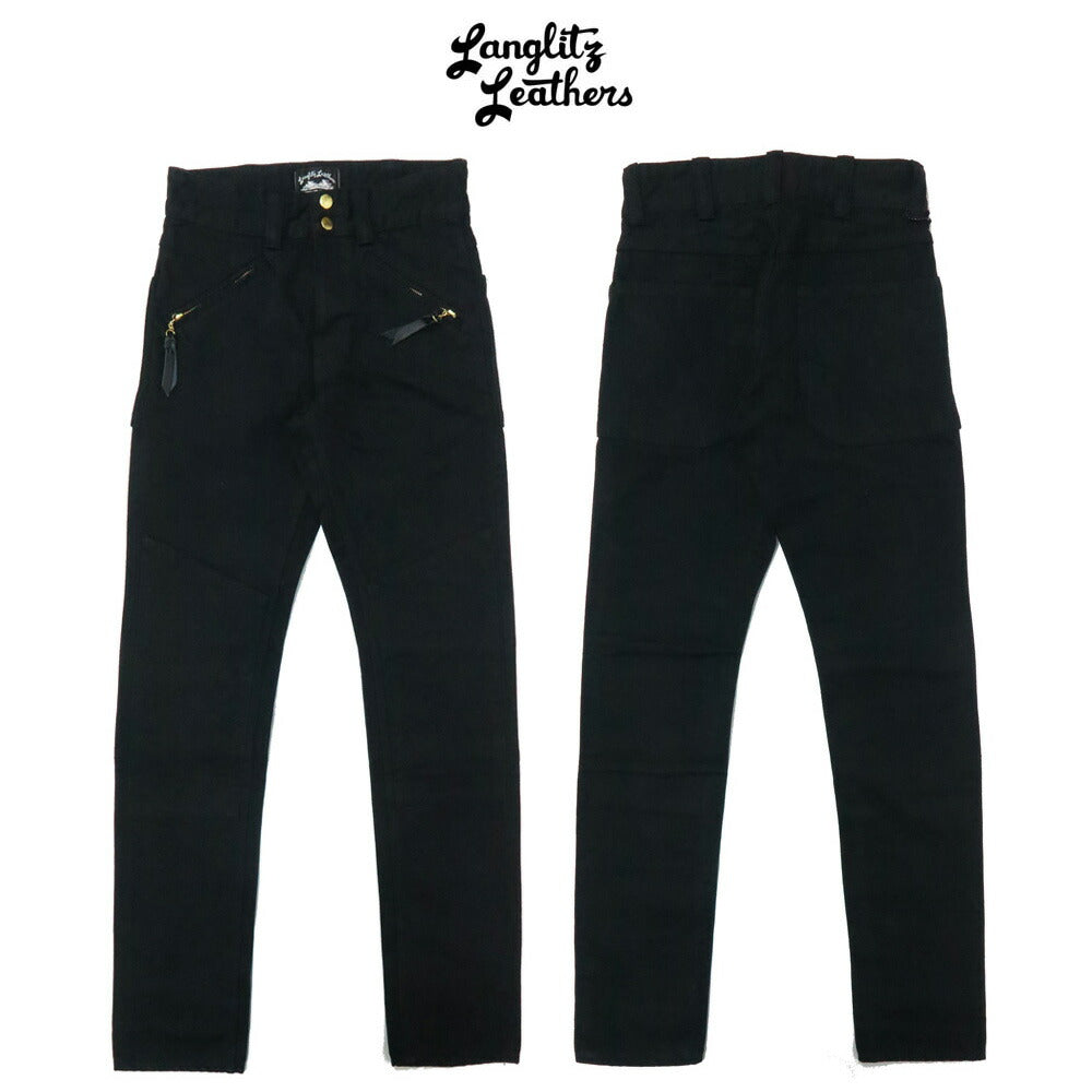 ラングリッツレザーズLanglitzLeathers13ozブラックデニムコンペティションパンツB.DCompetitionBreeches【2020年秋冬新作】