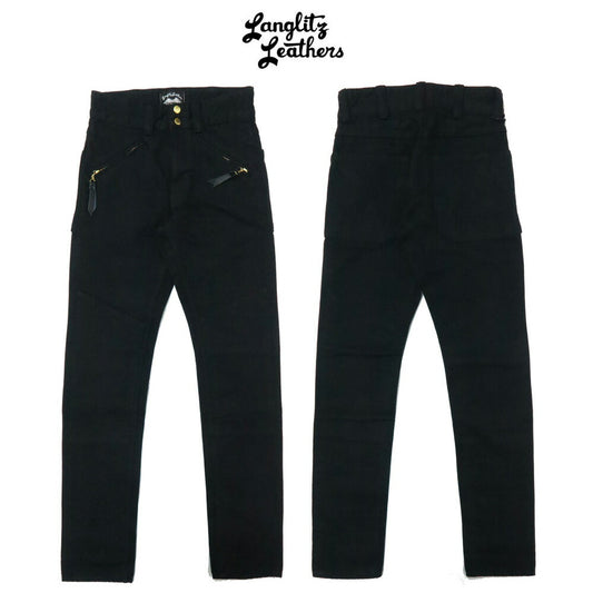 ラングリッツレザーズLanglitzLeathers13ozブラックデニムコンペティションパンツB.DCompetitionBreeches【2020年秋冬新作】