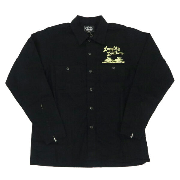 랭글리츠 레더스 Langlitz Leathers 데님 긴팔 워크 셔츠 프린트 LLS-002 TYPEA25