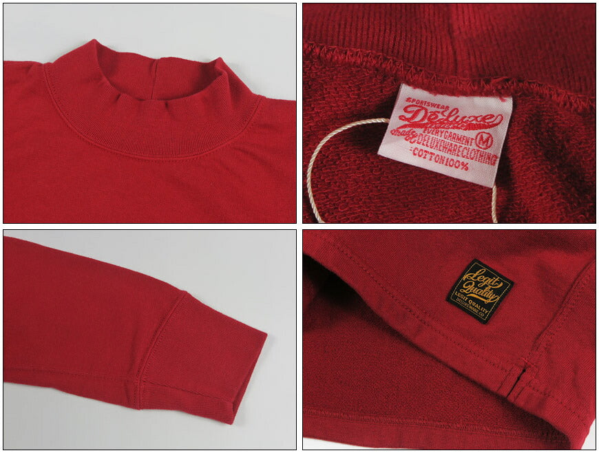 デラックスウェア DELUXEWARE 長袖 モックネック ニット 吊り編み 最薄吊裏毛 S300シリーズ ”MOCK NECK KNIT” M300-00-26【2026年秋冬新作】