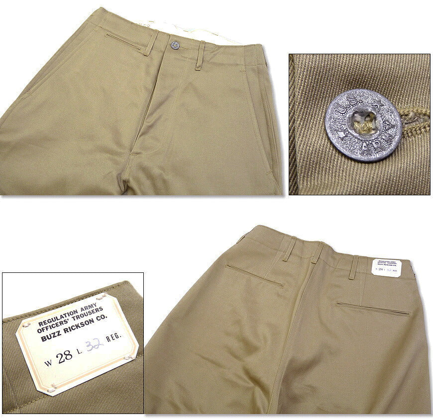 バズリクソンズBuzzRickson'sミリタリーチノパンツ1942モデルEARLYMILITARYCHINOS1942MODEL【送料無料】