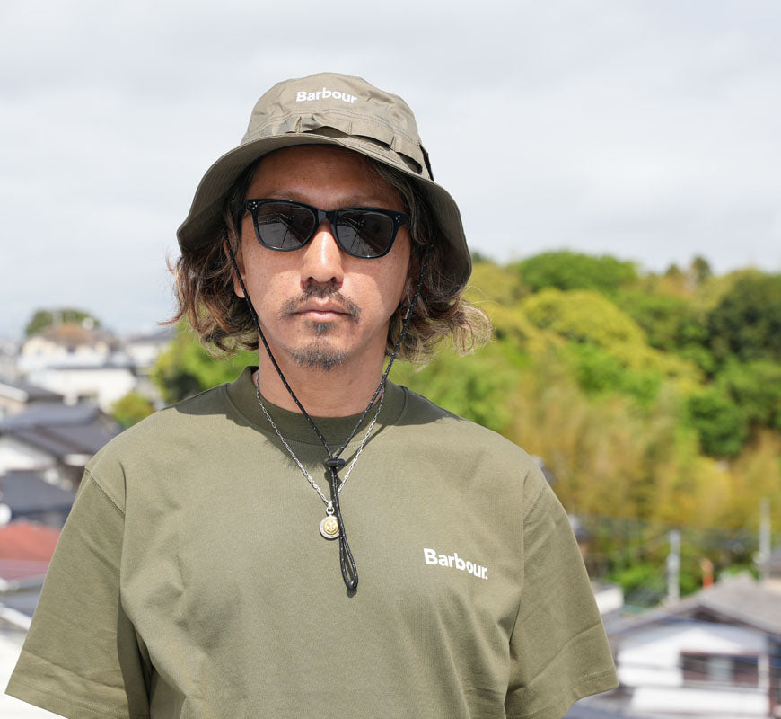 Barbour バブアー × New Era ニューエラ หมวกผจญภัย MHAS002 บาร์เบอร์ บับวอร์ 【คอลเลกชันใหม่ฤดูใบไม้ผลิ-ฤดูร้อน 2026】