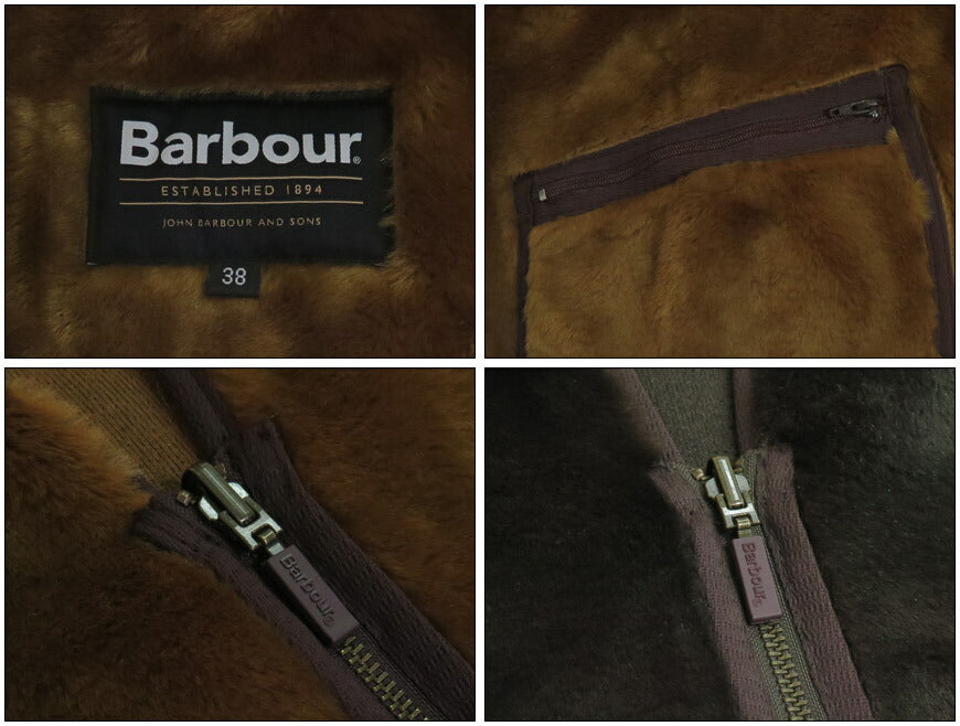 Barbour バブアー Frontreißverschluss Fellfutter Weste Regular Fit Für BEDALE / BEAUFORT MLI004