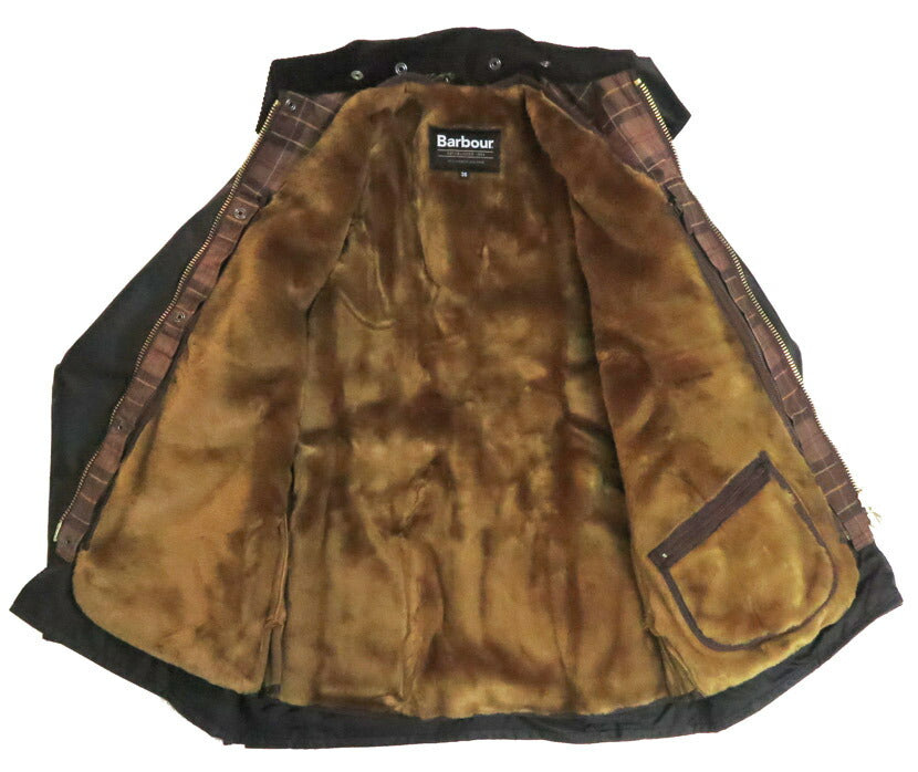 Barbour バブアー Frontreißverschluss Fellfutter Weste Regular Fit Für BEDALE / BEAUFORT MLI004