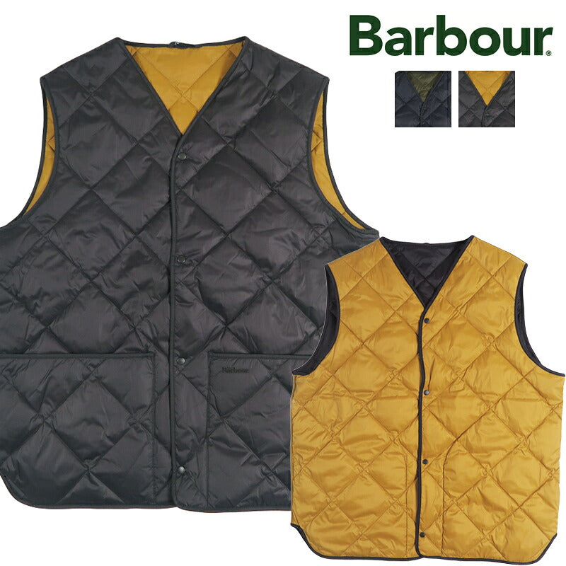 Barbour バブアー キルティングベスト 軽量ダウン リバーシブルライナー MLI0068 【2026年秋冬新作】