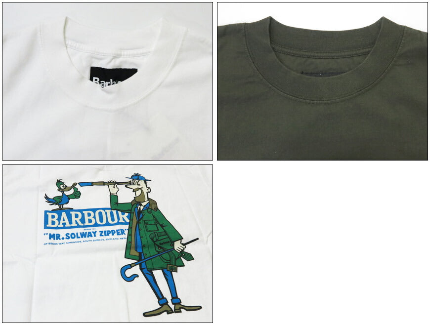 Barbour バブアー Kaos Lengan Pendek Heritage / Warisan Plus MrSolway Oversize Bahu Jatuh MTS1488