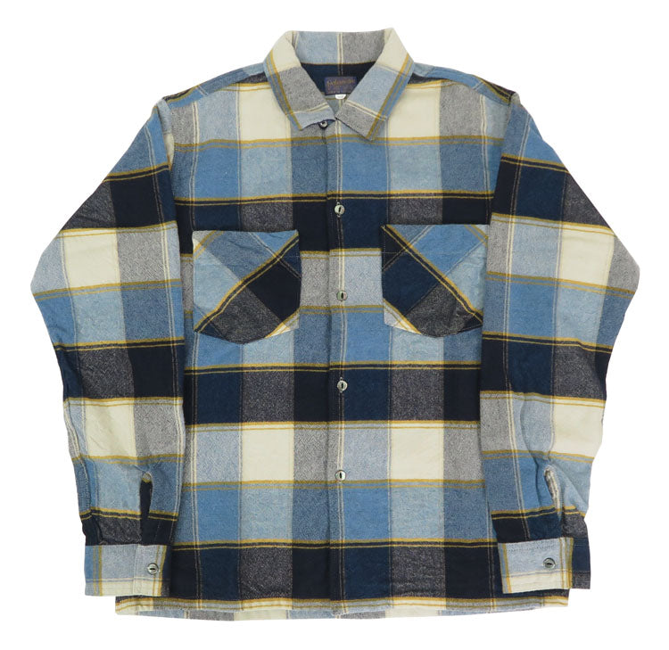 デラックスウェア DELUXEWARE เสื้อเชิ้ตแขนยาวผ้าขนสัตว์ "THROUGH WOOL SHIRT" MVB-14