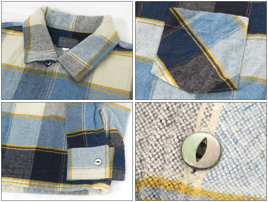 デラックスウェア DELUXEWARE เสื้อเชิ้ตแขนยาวผ้าขนสัตว์ "THROUGH WOOL SHIRT" MVB-14
