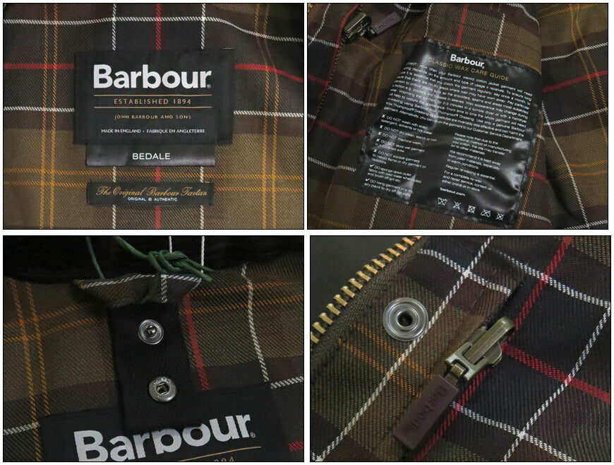 Barbour バブアー BEDALE บิดเดล แจ็กเก็ตผ้าคอตตอนแว็กซ์ ทรงปกติ MWX0018