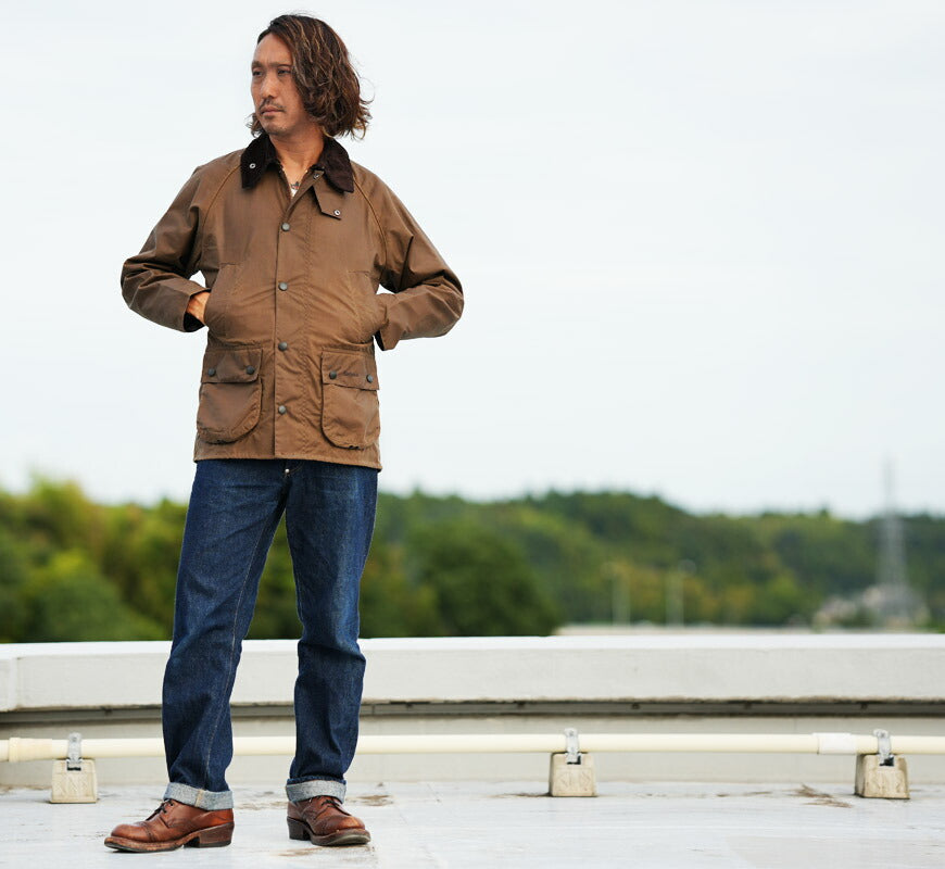 Barbour バブアー BEDALE บิดเดล แจ็กเก็ตผ้าคอตตอนแว็กซ์ ทรงปกติ MWX0018