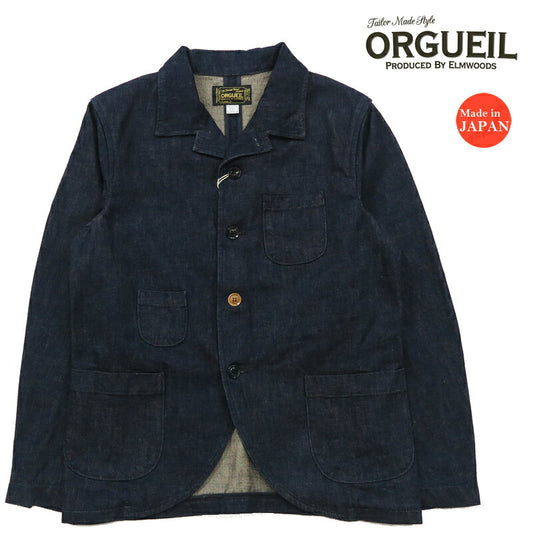 ORGUEIL オルゲイユ デニム サックジャケット カバーオール ワークジャケット OR-4307