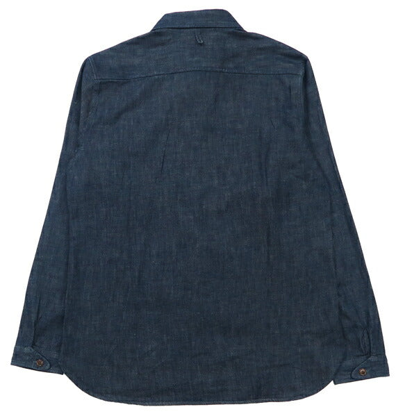 ORGUEIL オルゲイユ 7oz ยีนส์ แขนยาว เชิ้ตคอชอว์ล OR-5107