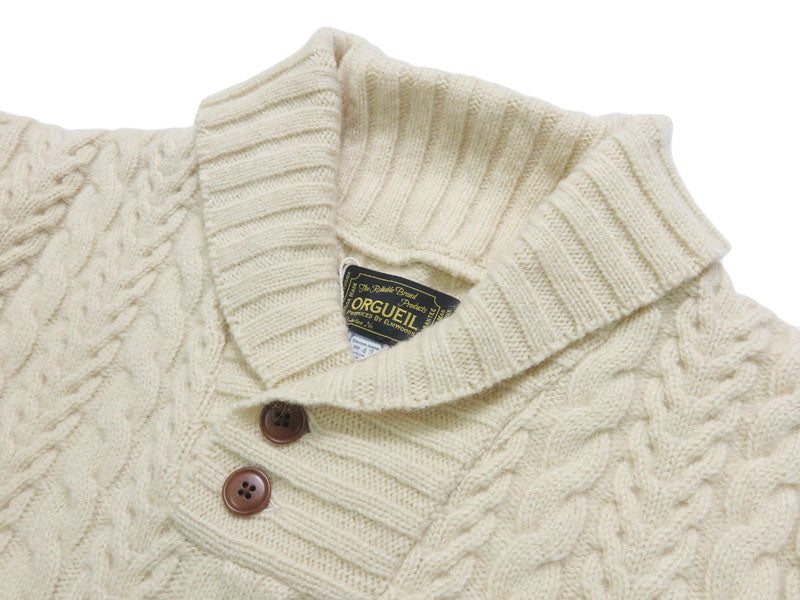 ORGUEIL オルゲイユ Aran-Strickpullover 100% Wolle Aran Sweater OR-9108