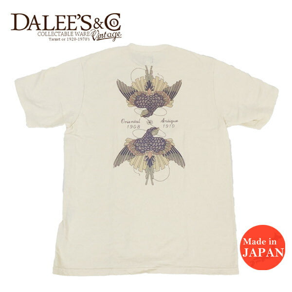 DALLES&CO ダリーズ＆コー เสื้อยืดแขนสั้น 7oz ORT2025-B คางามิทสึบาเมะ 2L0178 เดอลุกซ์แวร์ DELUXEWARE