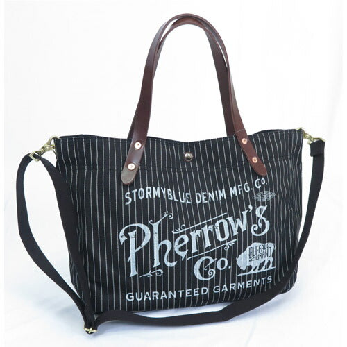 フェローズ Pherrow's トートバッグ 2WAY TOTE BAG ウォバッシュストライプ PSBG1