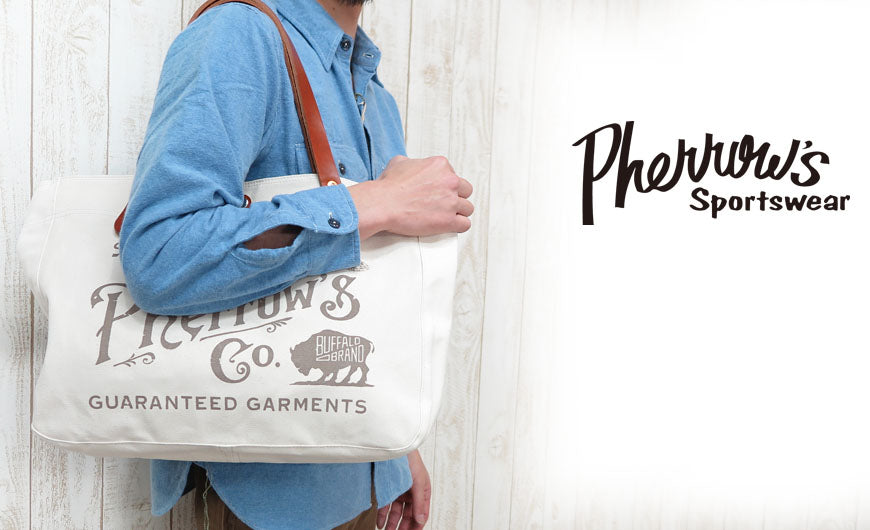 フェローズ Pherrow's トートバッグ 2WAY TOTE BAG ウォバッシュストライプ PSBG1