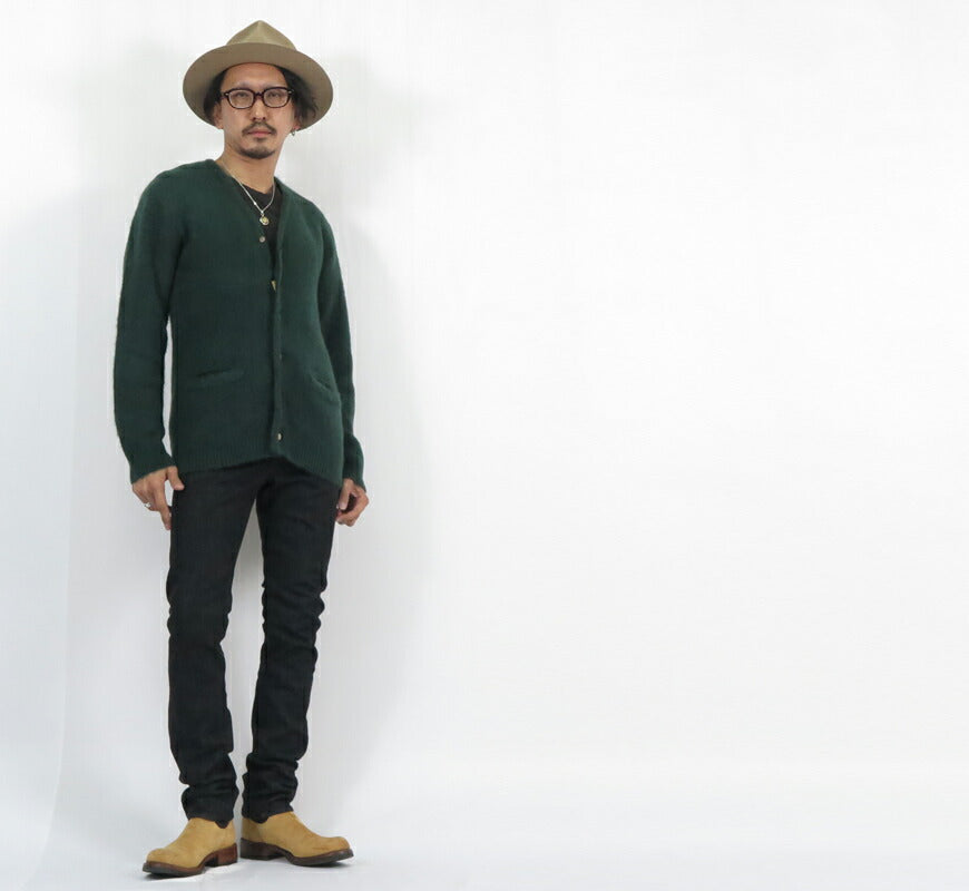JELADO ジェラード Rundhals Streifen Mohair Pullover Lithium Mohair RG13839