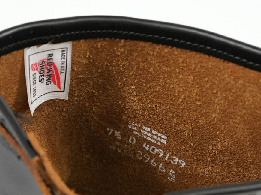 REDWING レッドウィング Engineer Boots Black "Klondike" Stovepipe Nicht-Stahlkappe Braunkern D-Weite 11 Zoll Engineer Stovepipe Style Nr.2966