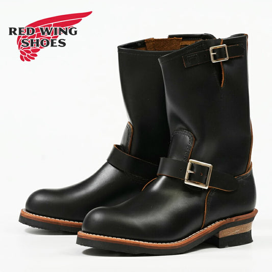 REDWING レッドウィング エンジニアブーツ Black "Klondike" ストーブパイプ ノン・スティールトゥ 茶芯 Dワイズ 11インチ Engineer Stovepipe Style No.2966