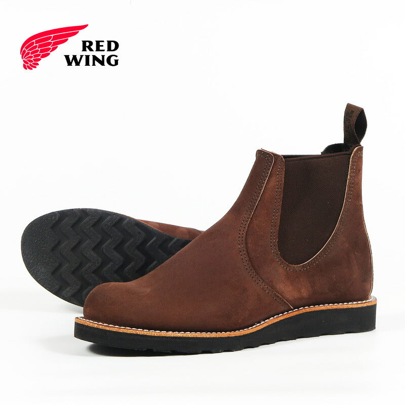 REDWING レッドウィング CLASSIC CHELSEA クラシック チェルシー ブーツ チョコレート 「ミュールスキナー」 ラフアウト STYLE NO.3195 【2026年秋冬新作】