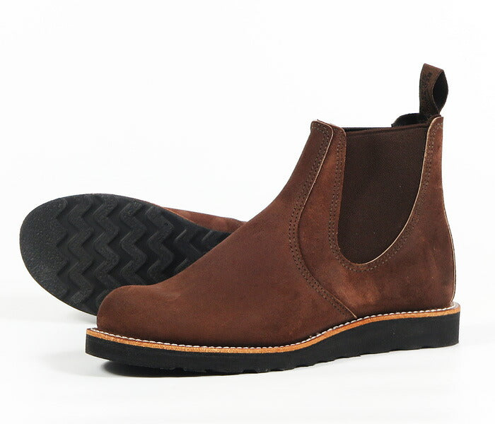 REDWING レッドウィング CLASSIC CHELSEA クラシック チェルシー ブーツ チョコレート 「ミュールスキナー」 ラフアウト STYLE NO.3195 【2026年秋冬新作】