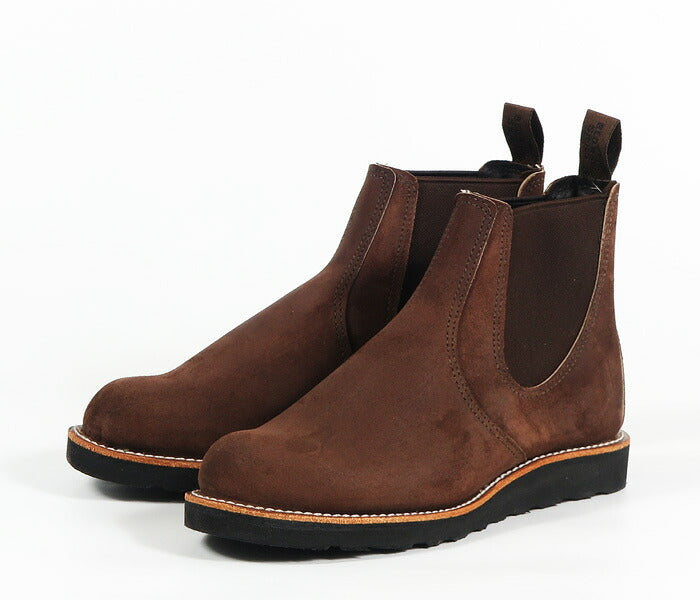 REDWING レッドウィング CLASSIC CHELSEA クラシック チェルシー ブーツ チョコレート 「ミュールスキナー」 ラフアウト STYLE NO.3195 【2026年秋冬新作】