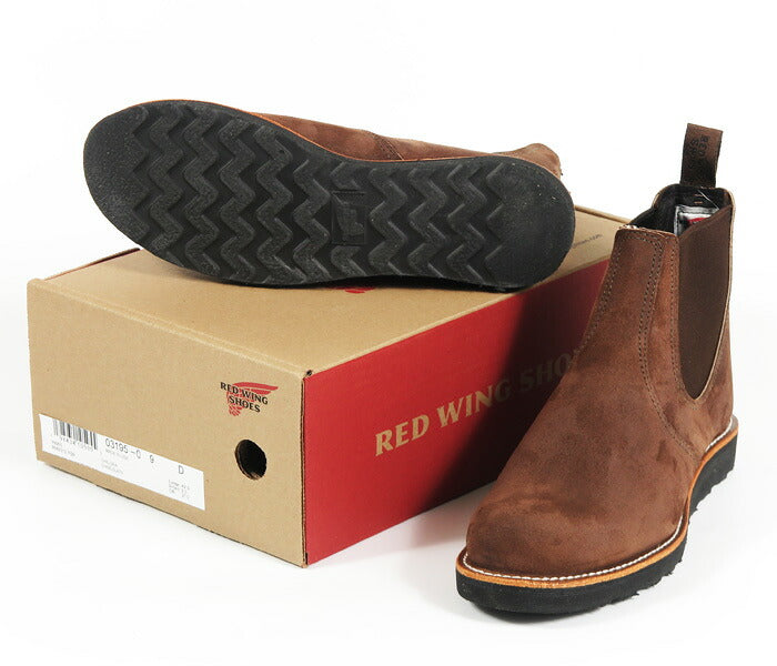 REDWING レッドウィング CLASSIC CHELSEA クラシック チェルシー ブーツ チョコレート 「ミュールスキナー」 ラフアウト STYLE NO.3195 【2026年秋冬新作】