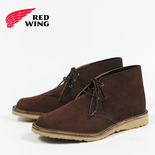 REDWING WEEKENDER CHUKKA bốt chukka màu Chocolate Muleskinner Roughout, độ rộng D, STYLE No.3315【Mẫu mới thu đông 2026】