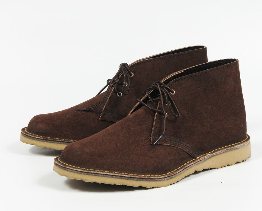REDWING レッドウィング WEEKENDER CHUKKA チャッカブーツ チョコレート ミュールスキナー ラフアウト Dワイズ STYLE No.3315 【2026年秋冬新作】