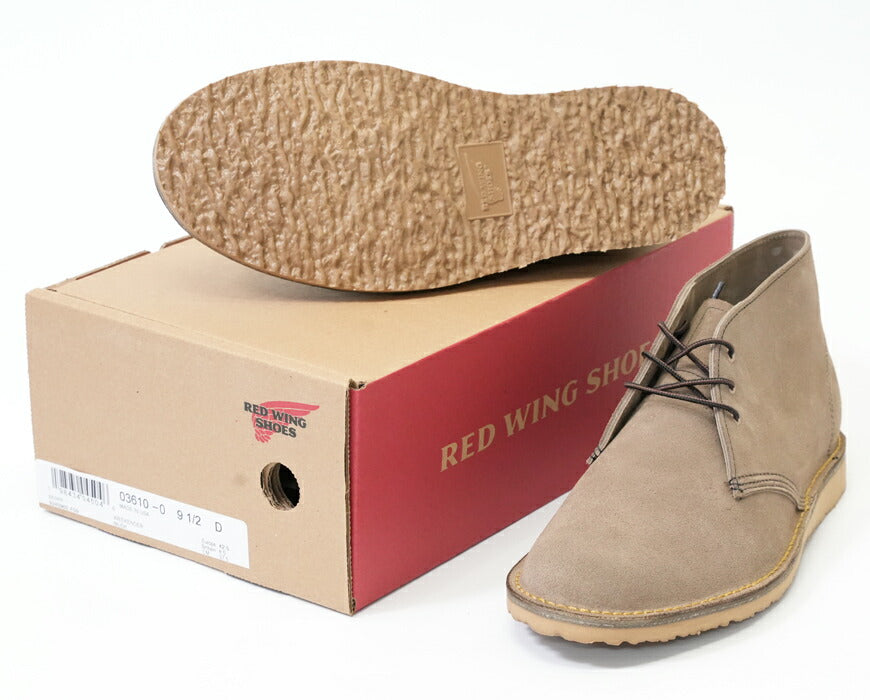 REDWING レッドウィング WEEKENDER CHUKKA チャukka-Stiefel Mohave Sandstein Rauleder D-Weite STYLE Nr.3610 【Frühjahr/Sommer 2026 Neuheit】