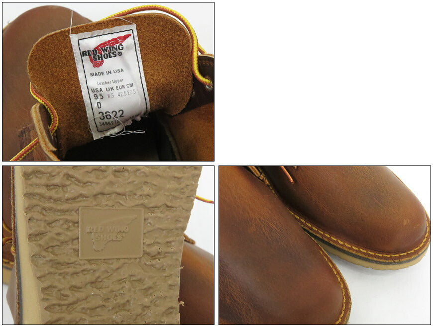 REDWING レッドウィング WEEKENDER CHUKKA チャッカブーツ ラフ&タフ カッパー Dワイズ STYLE No.3622