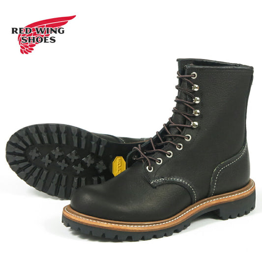 REDWING レッドウィング 8" ロガー ブーツ ブラック「オイルスリック」 Style No.4501