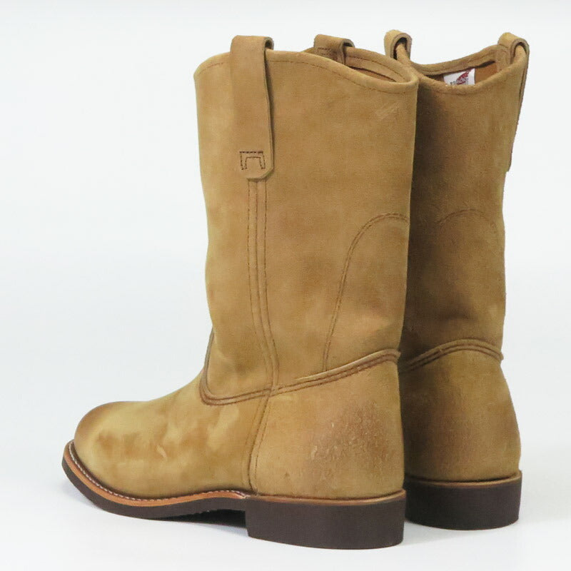 REDWING レッドウィング Sepatu Bot Kerja Kulit PECOS 11" PECOS Hawthorne Muleskinner Roughout NO.8060
