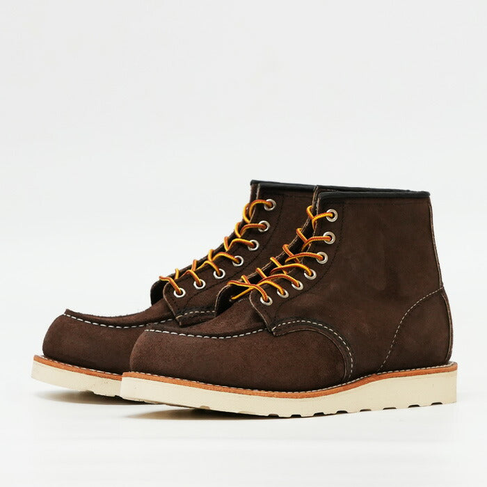 REDWING レッドウィング 6吋 經典莫克頭工作靴 巧克力色麂皮・粗糙皮革 6" Classic Moc Style No.8836
