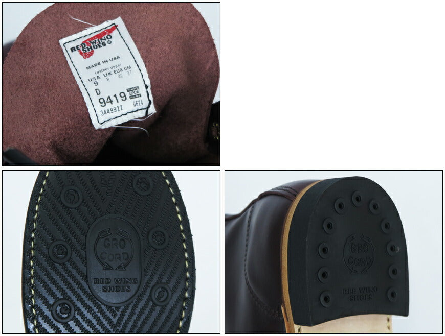 REDWING レッドウィング Beckman Beckman Black Cherry Excalibur STYLE NR.9419 Arbeitsstiefel Leder