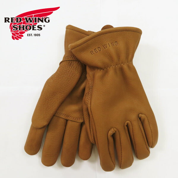 RED WING Gloves Lined Nutmeg Buckskin 95230