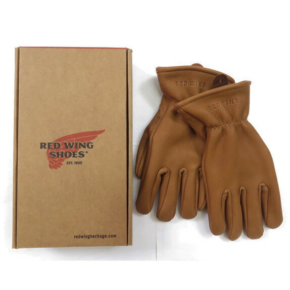 RED WING Gloves Lined Nutmeg Buckskin 95230