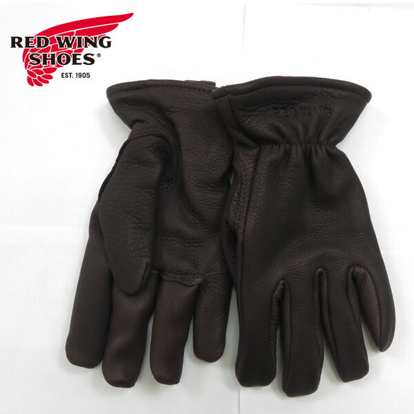 REDWING レッドウィング Handschuhe Braunes Buckskin Hirschleder Gefüttert Gloves Lined Brown Buckskin 95231