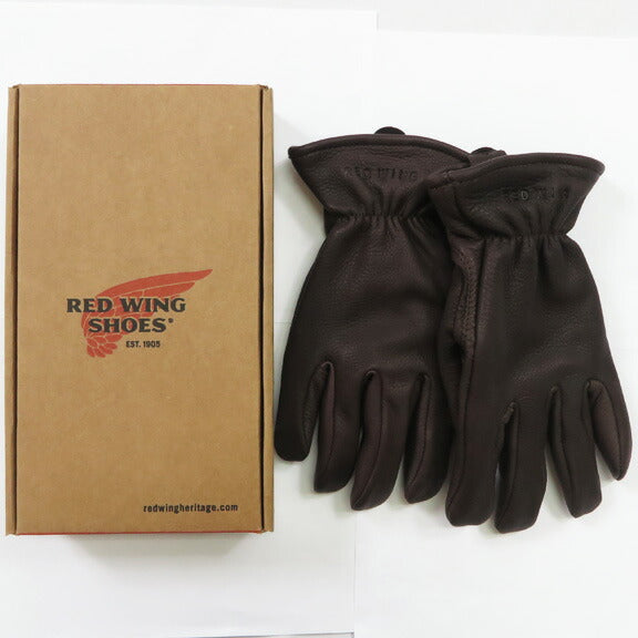 REDWING レッドウィング Handschuhe Braunes Buckskin Hirschleder Gefüttert Gloves Lined Brown Buckskin 95231