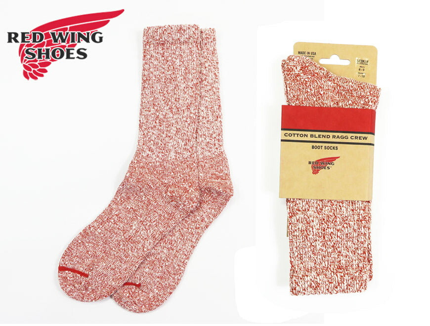 REDWING レッドウィング Baumwollmischung Ragg Crew Stiefelsocken Cotton Blend Ragg Crew Rost STYLE NO.97646