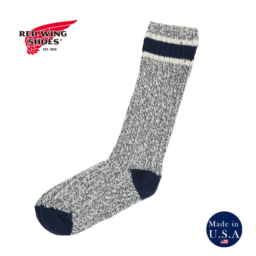 REDWING Red Wing Stiefelsocken Wollmischung Rag Crew / Schiefer STYLE NO.97648 【Frühjahr/Sommer 2026 Neuheit】