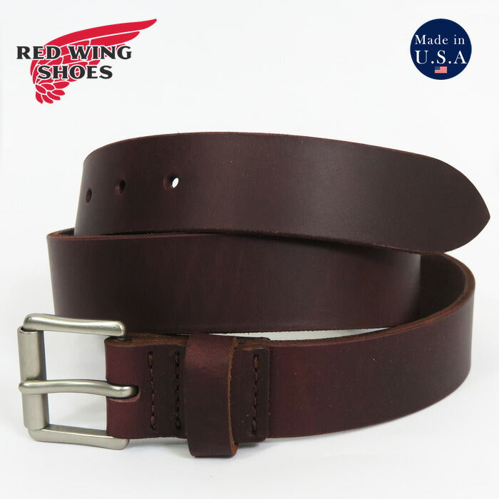 REDWING Red Wing Sabuk Kulit Lebar 38mm Black Cherry Excalibur Kulit S.B.FOOT rw97695
