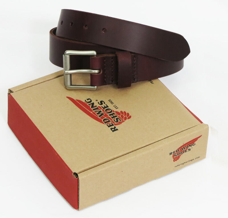 REDWING Red Wing Sabuk Kulit Lebar 38mm Black Cherry Excalibur Kulit S.B.FOOT rw97695